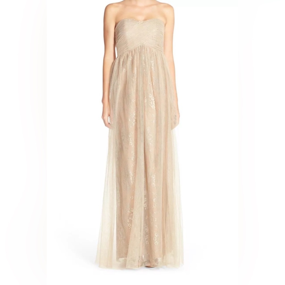 Formal Strapless Dress Donna Morgan Empire Tulle Long Dress Size …